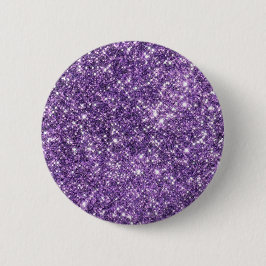 Paarse bling knop ronde button 5,7 cm