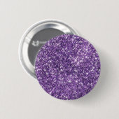 Paarse bling knop ronde button 5,7 cm (Voorkant /achterkant)