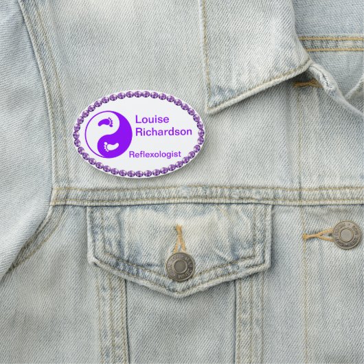 Paarse Bling NAME TAG (In situ)