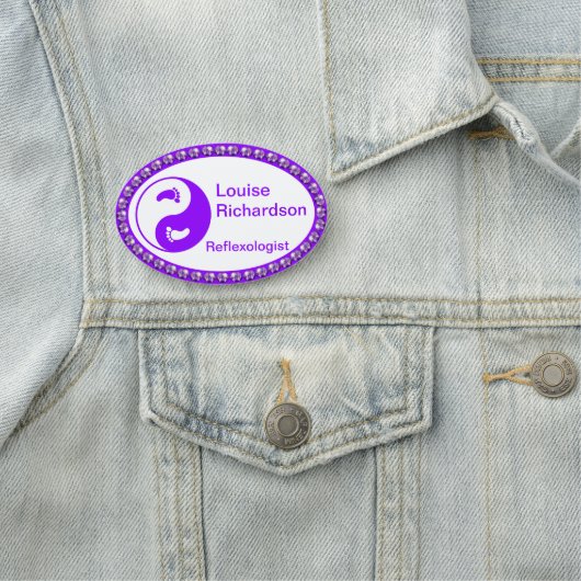 Paarse Bling NAME TAG (In situ)