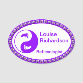 Paarse Bling NAME TAG