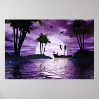 Paarse Bliss van Michelle Wilder Poster