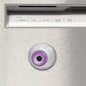 Paarse bloedschot Zombie Eyeball Halloween Magneet (Insitu (Vaatwasser))