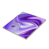 Paarse bloeiende regenboogdromen tegeltje (Zijkant)