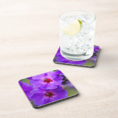 Paarse bloem bier onderzetter (Rechterzijde)