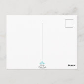 Paarse Bloem- Blanco Briefkaart (Achterkant)