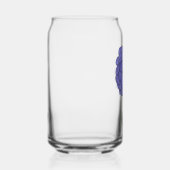 Paarse Bloem Blikvorm Glas (Rechts)