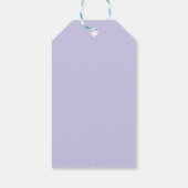 Paarse Bloem Bloemstuk Cadeaulabel (Achterkant)