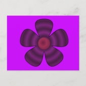 paarse bloem briefkaart (Voorkant)