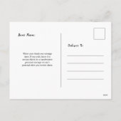 Paarse Bloem Briefkaarten, Gradiënt Roos stijl Feestdagenkaart (Achterkant)