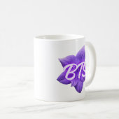 Paarse Bloem BTS Koffiemok (Voorkant rechts)