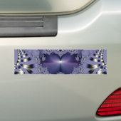 Paarse Bloem Bumpersticker (Op auto)
