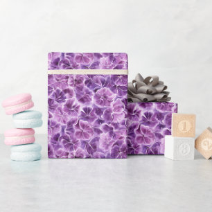 Paarse Bloem Cadeaupapier