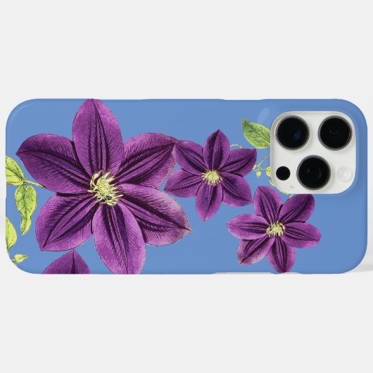 paarse bloem Case-Mate iPhone case (Achterkant (horizontaal))