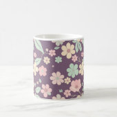 Paarse Bloem Coffee Mug Koffiemok (Center)