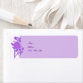 Paarse Bloem Custom Labels (Insitu)