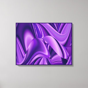 Paarse Bloem Dromen, Abstracte Fantasie Regenboog  Canvas Afdruk
