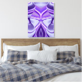 Paarse Bloem Droom Canvas Afdruk (Insitu (Slaapkamer))