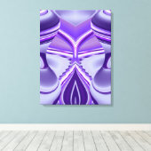 Paarse Bloem Droom Canvas Afdruk (Insitu (Houten vloer))