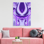 Paarse Bloem Droom Canvas Afdruk (Insitu (Woonkamer))