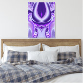 Paarse Bloem Droom Canvas Afdruk (Insitu (Slaapkamer))