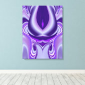 Paarse Bloem Droom Canvas Afdruk (Insitu (Houten vloer))