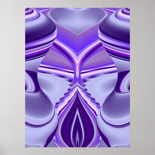 Paarse Bloem Droom Poster (Voorkant)