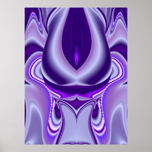 Paarse Bloem Droom Poster (Voorkant)