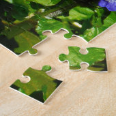 Paarse Bloem en Bumble Bee Legpuzzel (Zijkant)