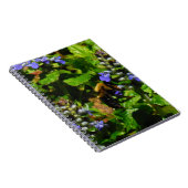 Paarse Bloem en Bumble Bee Notitieboek (Rechterzijde)