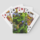 Paarse Bloem en Bumble Bee Speelkaarten (Achterkant)