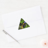 Paarse Bloem en Bumble Bee Sticker (Envelop)