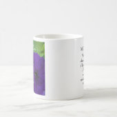 Paarse Bloem Foto Bijbel Verse Positief Denken Koffiemok (Center)