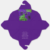 Paarse Bloem Foto Bijbelvers 40ste Verjaardag Bedankdoosjes (Ongevouwen)