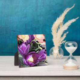 Paarse bloem fotoplaat