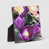 Paarse bloem fotoplaat (Voorkant)