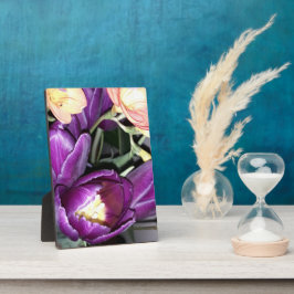 Paarse bloem fotoplaat