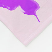  PAARSE BLOEM GEPERSONALISEERDE 90E FLEECE DEKEN (Hoek)