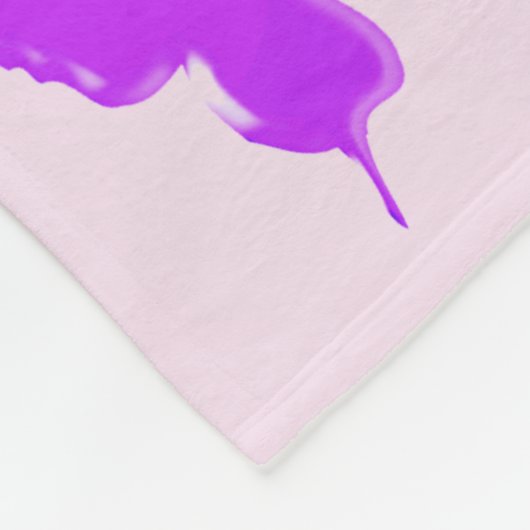  PAARSE BLOEM GEPERSONALISEERDE 90E FLEECE DEKEN (Hoek)