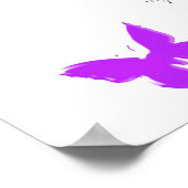 PAARSE BLOEM GEPERSONALISEERDE JEREMIA 29:11 POSTER (Hoek)