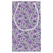 Paarse Bloem Geschenktas Klein Cadeauzakje (Achterkant)