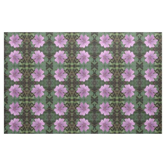  Paarse bloem - gevlekt weefsel Stof (Fat Quarter)