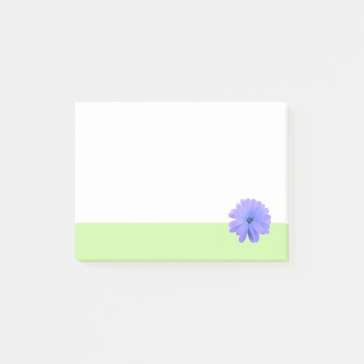 Paarse Bloem Groene Rand Post-it® Notes (Voorkant)
