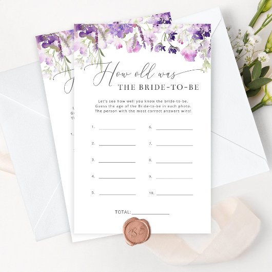 Paarse bloem Hoe oud was de bruid om mee te spelen