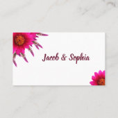 Paarse bloem Hoeveel kussen voor Mrs Shower Plaatskaartje (Achterkant)