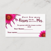 Paarse bloem Hoeveel kussen voor Mrs Shower Plaatskaartje (Voorkant)