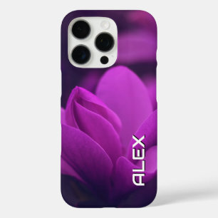 Paarse bloem in zacht licht iPhone 16 pro hoesje