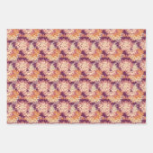 Paarse bloem inpakpapier vel (Voorkant 2)