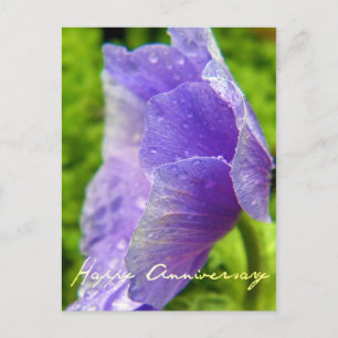Paarse Bloem Jubileum Briefkaart