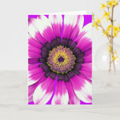 Paarse Bloem Kaart (Gele Bloem)